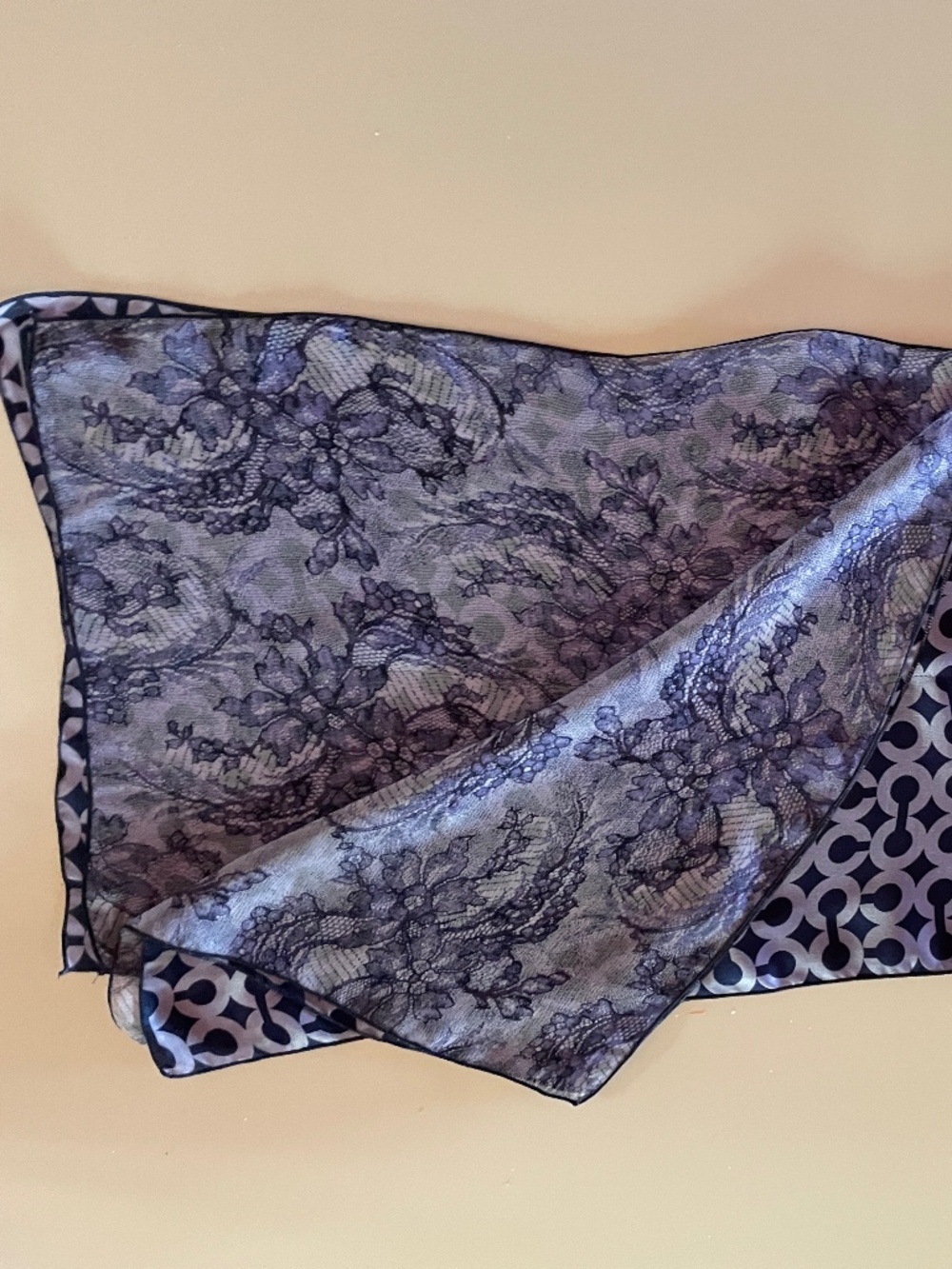 Coach reversible silk scarf
